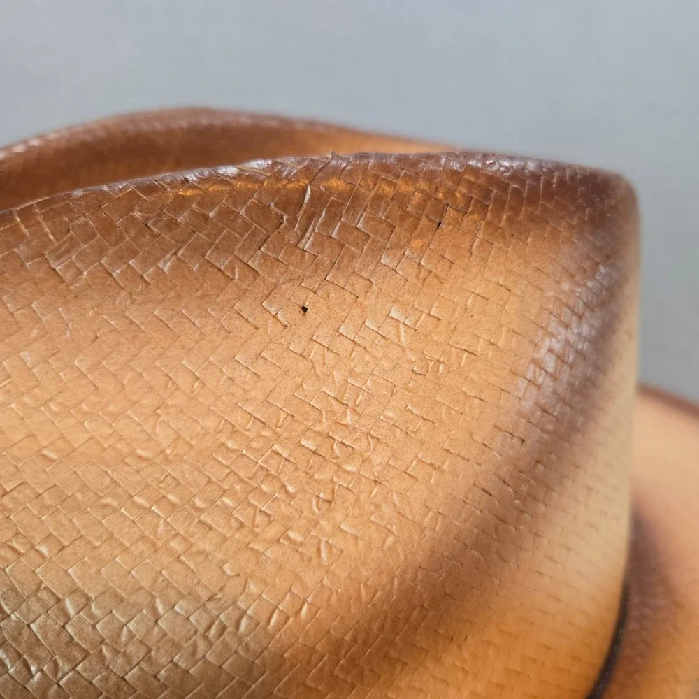 Great West Hat Co Cowboy Hat Child XS Tan Brown‎ Ombre Toyo Straw Beaded RB016